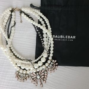 BaubleBar Pearl Cluster Statement Necklace